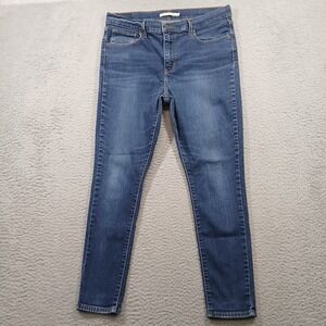 Levi's 720 High Rise Super Skinny Jeans Women's W33 L28 Dark Wash Denim EUC